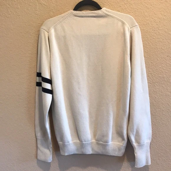 Lacoste Cream Cardigan with Black Accents - Picture 10 of 16